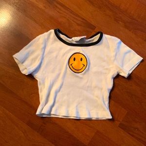Smile Face Crop Top